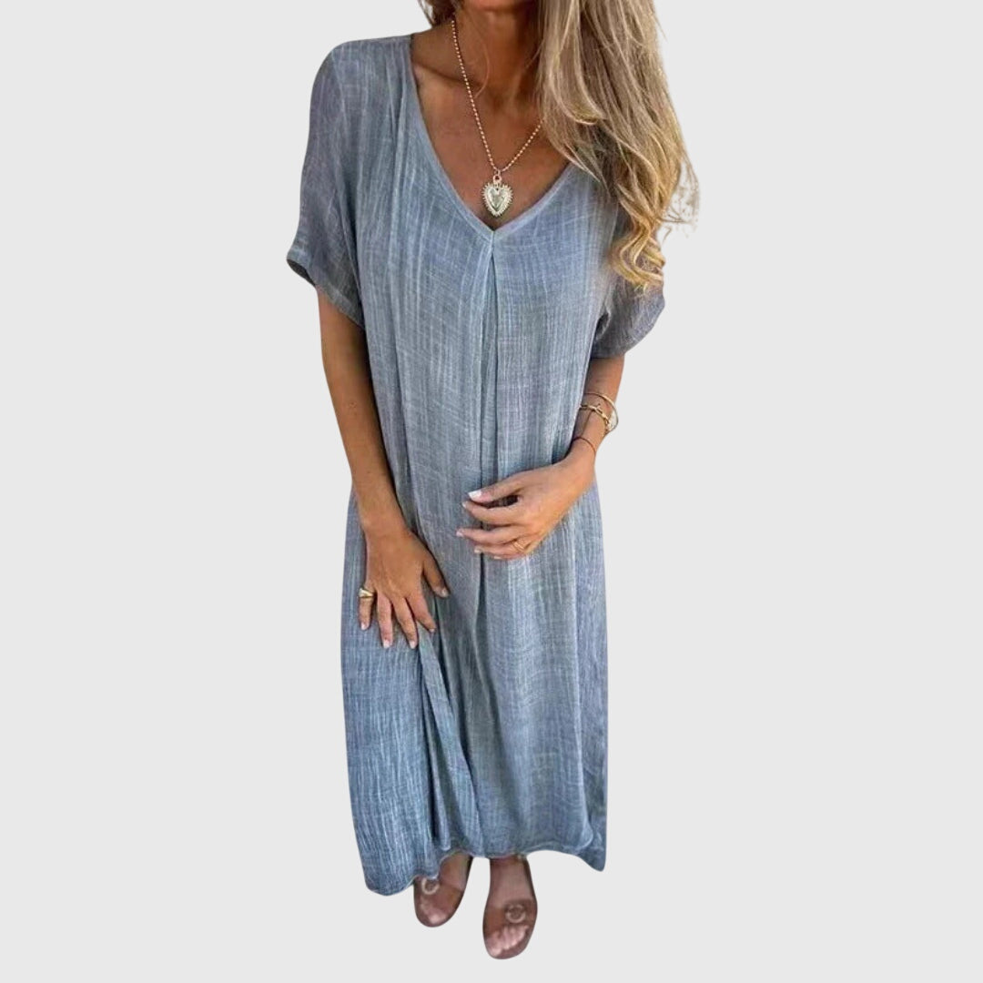 Fiona™ – Vestido Viscoso Leve e Elegante