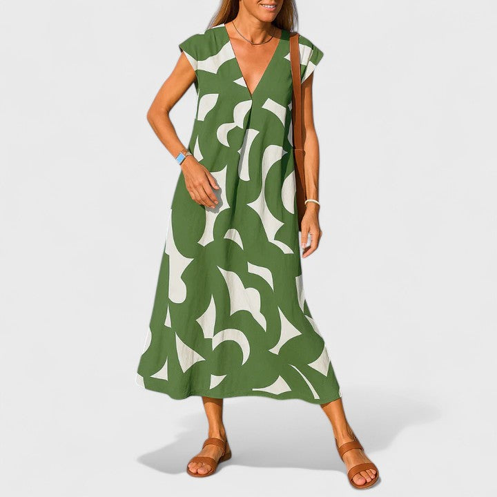 Valery™ | Vestido Fluído com Decote em V