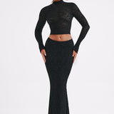 Saia Maxi Fernanda - Preta