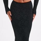 Saia Maxi Fernanda - Preta