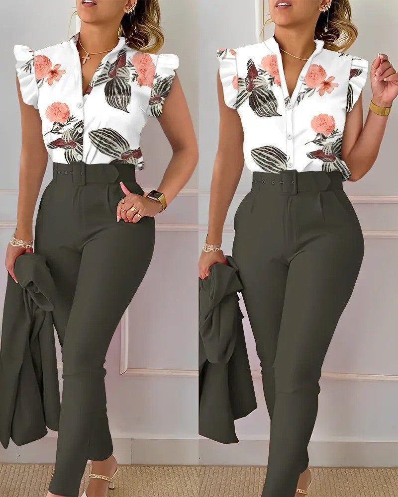 Lucy™ Conjunto Completo de Primavera 3 Peças 100% Algodão