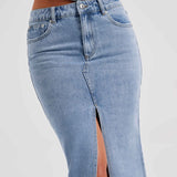 Saia Maxi Flor - Azul