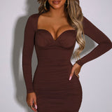 Vestido Mini Francesca - Chocolate