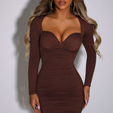 Vestido Mini Francesca - Chocolate