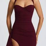 Vestido Maxi Genette - Verniz Cereja