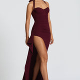 Vestido Maxi Genette - Verniz Cereja