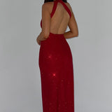 Vestido Maxi Genevieve - Vermelho Brilhante