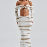 Georgia Top - Bege/Branco