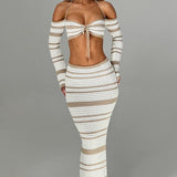 Georgia Top - Bege/Branco