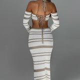 Georgia Top - Bege/Branco