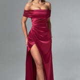 Vestido Maxi Gwendolyn - Bordô