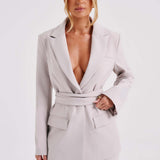 Jaqueta de Terno Hazel - Pedra