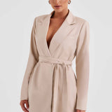 Vestido Blazer Heather - Bege