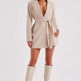 Vestido Blazer Heather - Bege