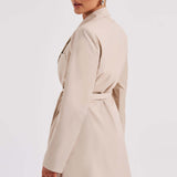 Vestido Blazer Heather - Bege