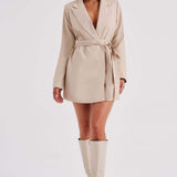 Vestido Blazer Heather - Bege