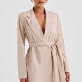 Vestido Blazer Heather - Bege