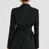 Vestido Blazer Heather - Preto