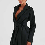 Vestido Blazer Heather - Preto