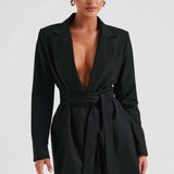 Vestido Blazer Heather - Preto