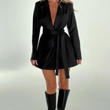 Vestido Blazer Heather - Preto