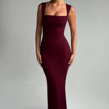 Vestido Maxi Helena - Verniz Cereja