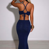 Vestido Maxi Helenika - Marinho