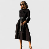 Vestido midi Léa — Elegância sem esforço para todos os dias