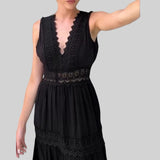 Clara - Vestido midi sem mangas