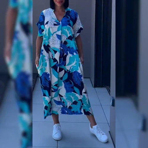 Elena™ Vestido Floral Elegante para um Visual Romântico e Sofisticado