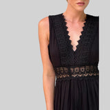 Clara - Vestido midi sem mangas