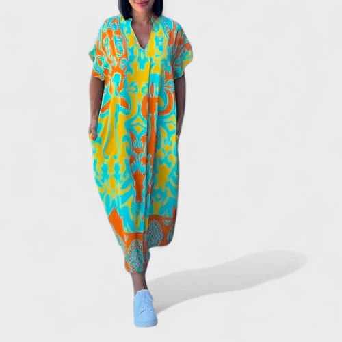 Elena™ Vestido Floral Elegante