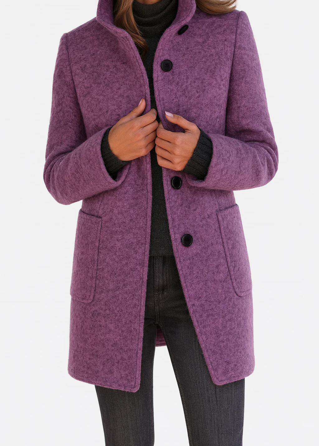 Victoria | Casaco Confortável para Mulheres com Gola Alta