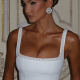 Vestido Ines Midaxi - Marfim