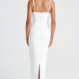 Vestido Ines Midaxi - Marfim