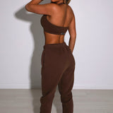 Ivy Luxe Trackpant - Chocolate