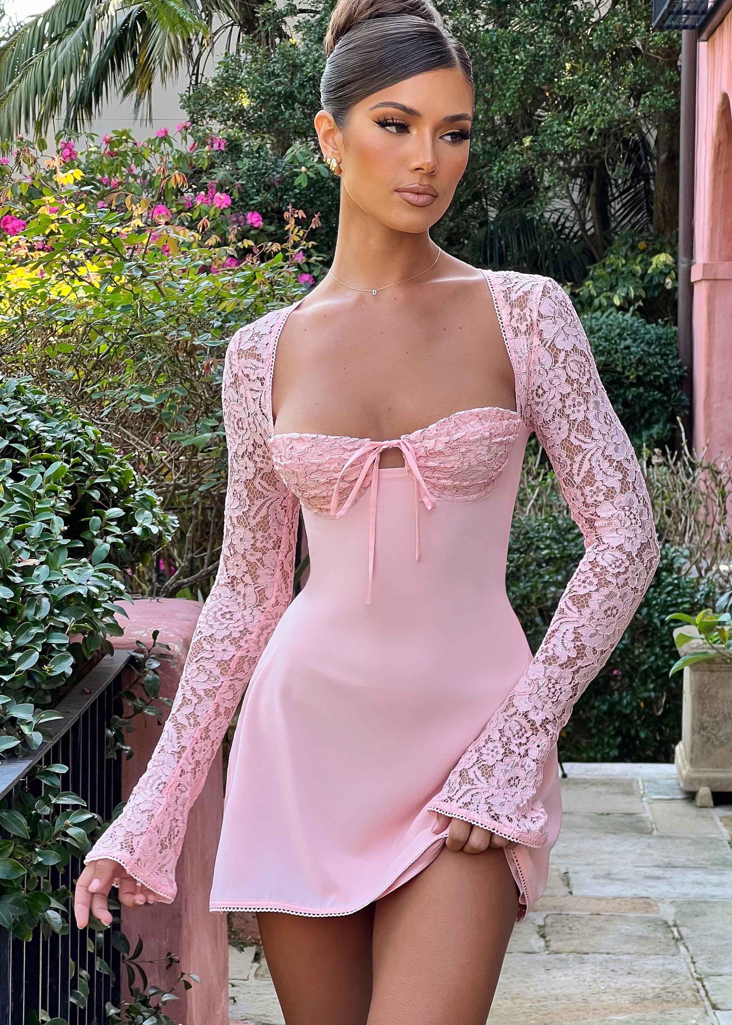Vestido Mini Jacinta - Blush