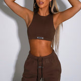 Jae Luxe Crop - Chocolate