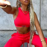 Jae Luxe Crop - Vermelho