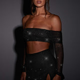 Top Jana - Brilho Preto