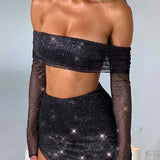 Top Jana - Brilho Preto