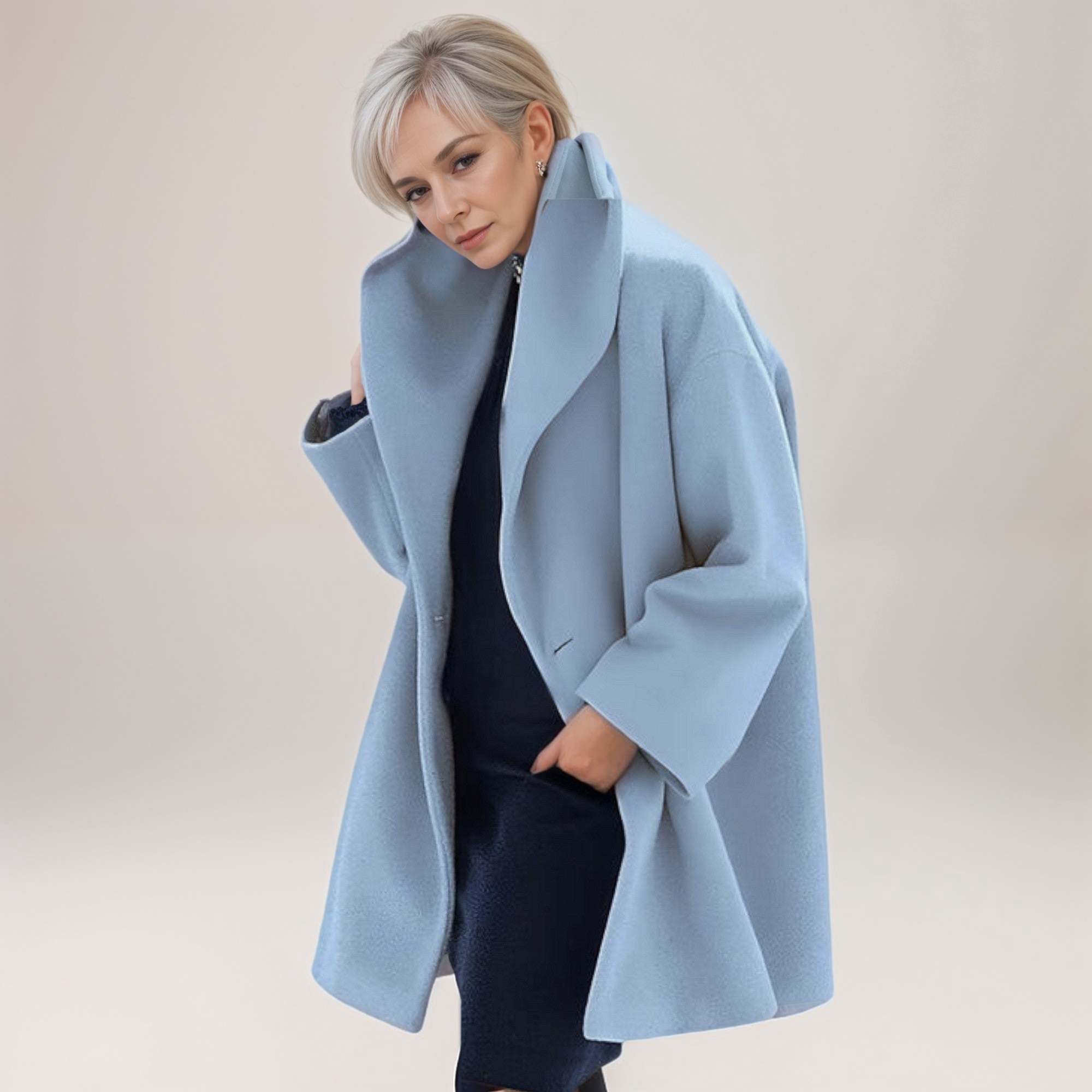 Benedetta - Chaqueta de lana cortavientos