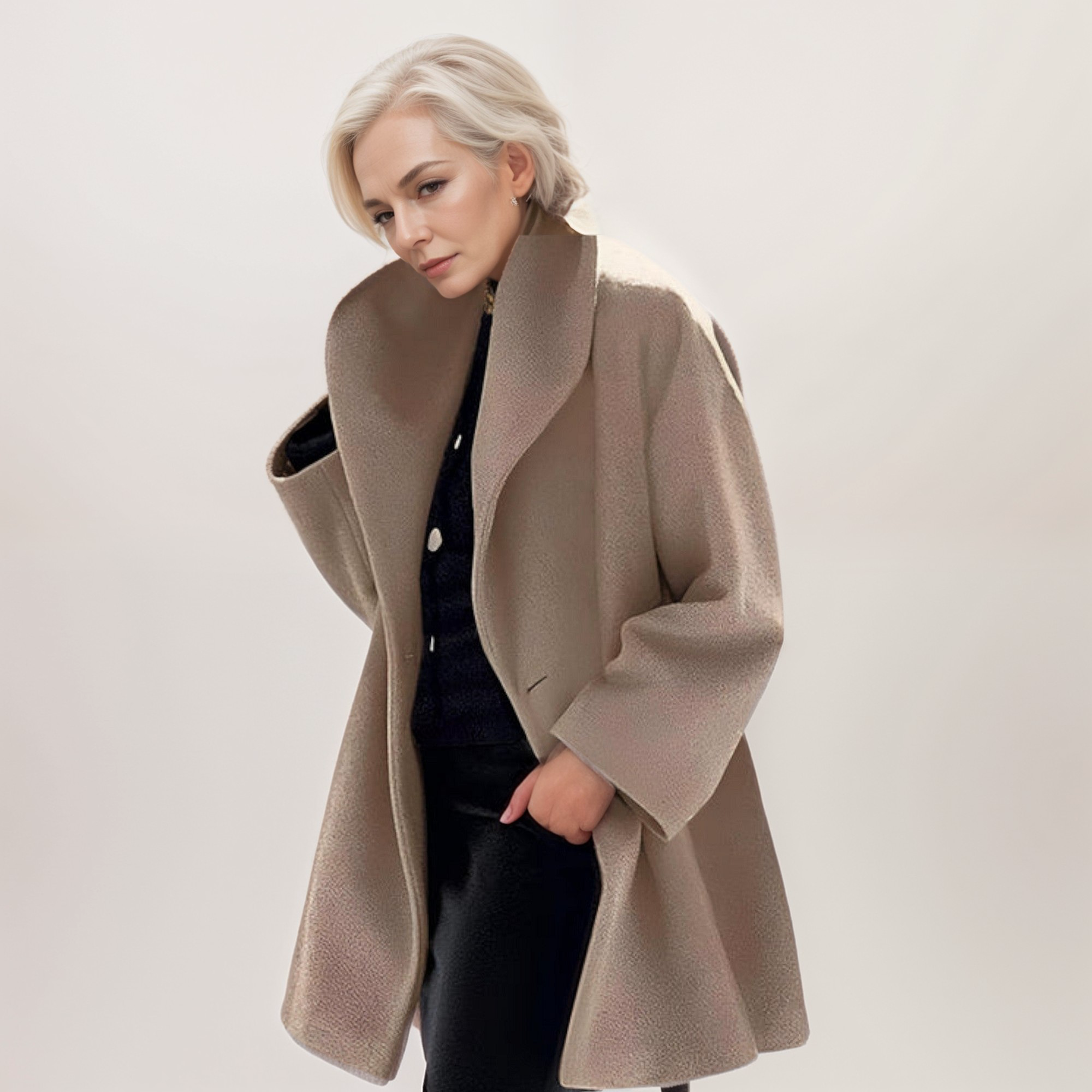 Benedetta - Chaqueta de lana cortavientos