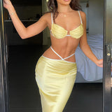 Saia Maxi Jasmyn - Limão