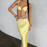 Saia Maxi Jasmyn - Limão