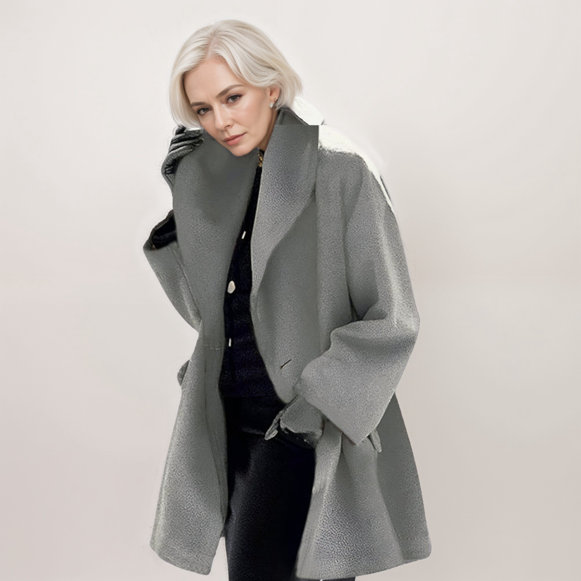 Benedetta - Chaqueta de lana cortavientos