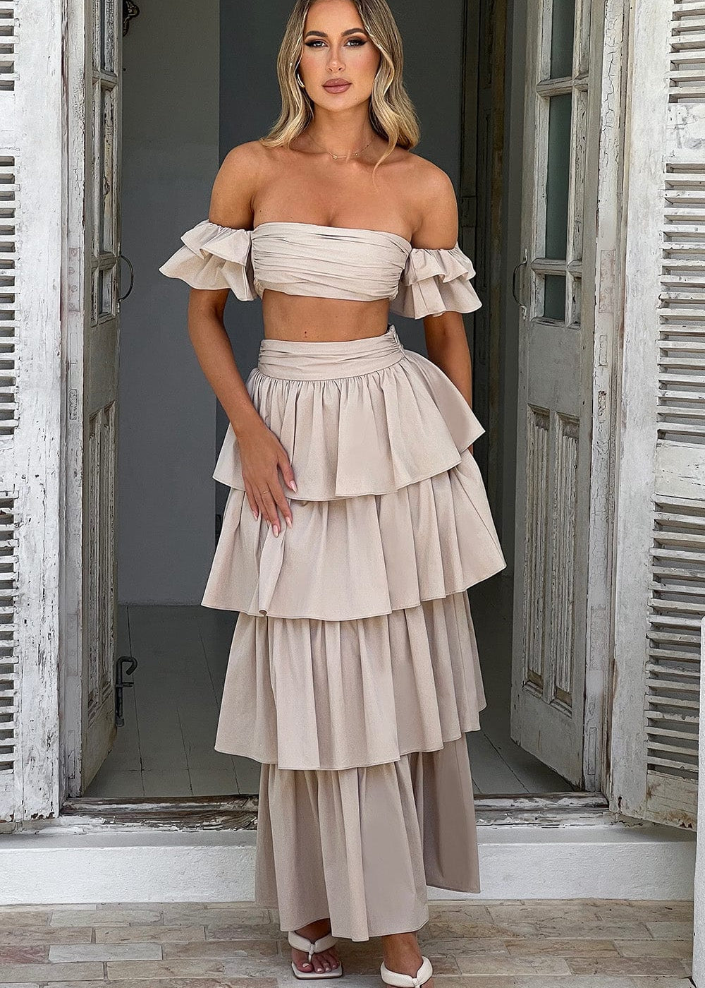 Saia Maxi Joy - Bege