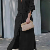 Simona - Vestido Maxi em Algodão e Linho