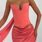 Corset Kamiyah - Rosa Coral