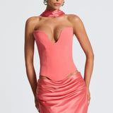 Corset Kamiyah - Rosa Coral